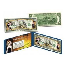 Elvis Presley - The King - Barevná dvoudolarová bankovka Oficiálně licencovaná