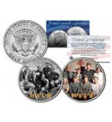 MASH - TV SHOW - Colorized JFK Half Dollar US 2-Coin Set