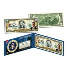 RONALD REAGAN * 40. prezident USA * Barevné prezidentské 2 bankovky Originální zákonné platidlo v USA