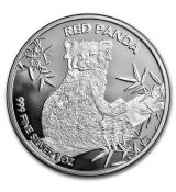 Čadská republika 1 oz Silver Red Panda BU 2024