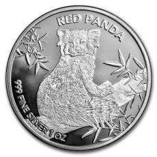 Čadská republika 1 oz Silver Red Panda BU 2024