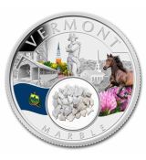 Poklady amerického vermontského mramoru (barevné) 1 Oz 2024 Native Mint