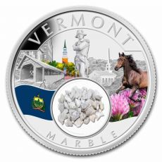 Poklady amerického vermontského mramoru (barevné) 1 Oz 2024 Native Mint