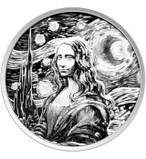 Mona Lisa Van Gogh 1 Oz Proof 2024 Fidži