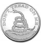 Don't Tread On Me 1 oz Stříbra