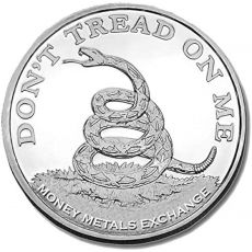 Don't Tread On Me 1 oz Stříbra